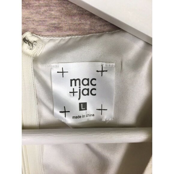 Mac & Jac Large Fit And Flare Dress Black Cream - Picture 4 of 5